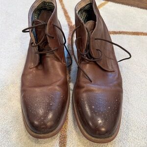 Florsheim Brown Leather Medallion Toe Rockit Chukka Boots / 11 / men’s